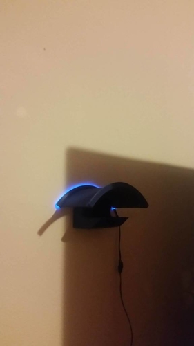 Headphone stand with EL wire 3D Print 202041 Headphone stand with EL wire 3D Print 202041