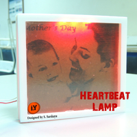 Small HEARTBEAT LAMP - MOTHER'S DAY GIFT 3D Printing 202308
