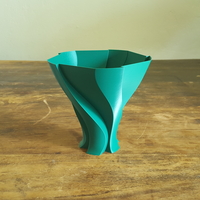 Small Unfolding Leave Vase 3D Printing 202885