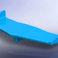 Small FT012 Spoiler - RC Boat 3D Printing 202896