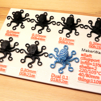 Small 3D Printed Octopuses for quality test [ size=50mm ] (1) 3D Printing 20306
