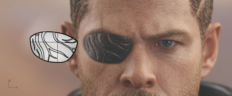 Thor eyepatch from Ragnarok and Infinity War 3D Print 203821