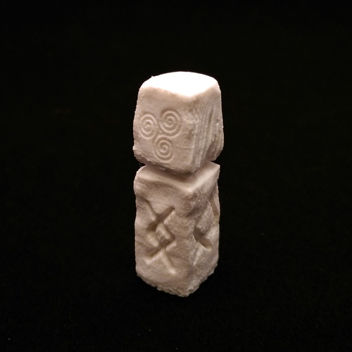 Akralon Resonating Celtic Rune Stone 3D Print 20384