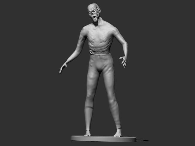 Zombie 3D Print 204028 Zombie 3D Print 204028