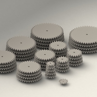 Small Gear Collection  3D Printing 204421