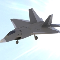 Small F22 Raptor scale model 3D Printing 204426