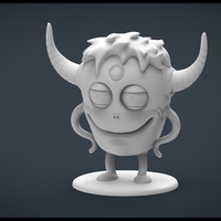 Small Funny Monster 3D Printing 20447
