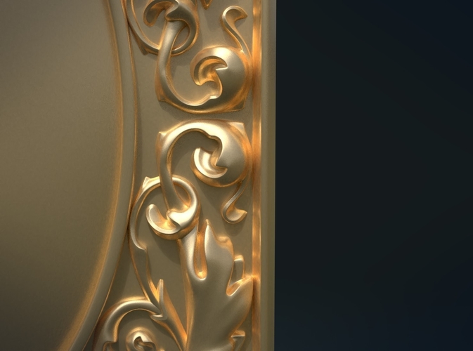 Baroque decor panel 3D Print 204489