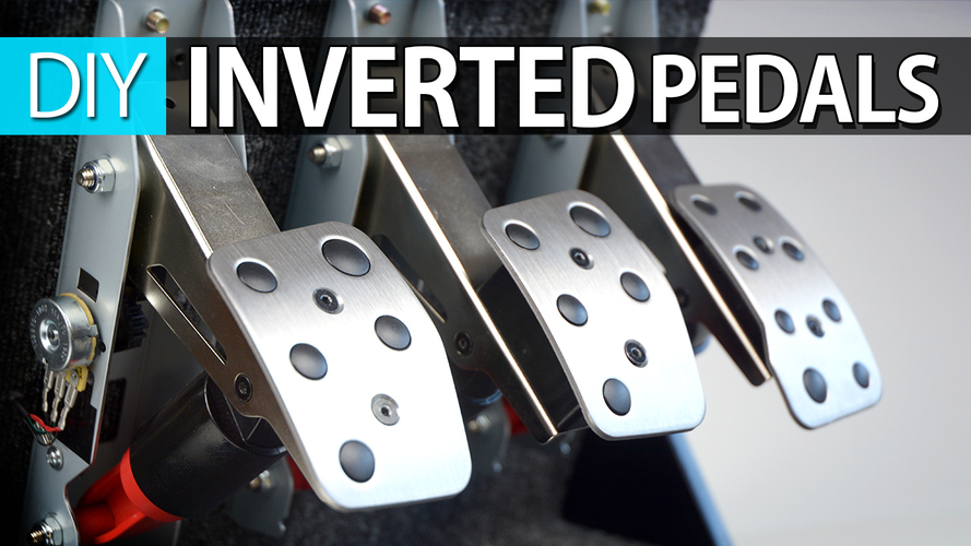 Logitech Inverted Pedals Build Guide w Cable holders 3D Print 204987 Logitech Inverted Pedals Build Guide w Cable holders 3D Print 204987