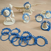 Small D&D Condition Rings 3D Printing 205147