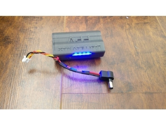 Fatshark 18650 FPV battery Case with LED 3D Print 205189 Fatshark 18650 FPV battery Case with LED 3D Print 205189