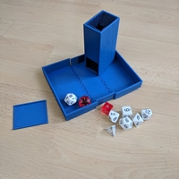 Small Dice Tower and Dice Box 3D Printing 205239