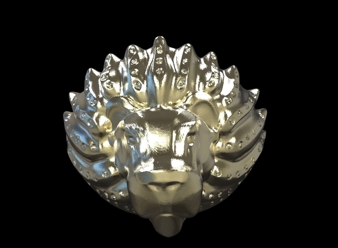 Lion Head Ring 3D Print 205273 Lion Head Ring 3D Print 205273