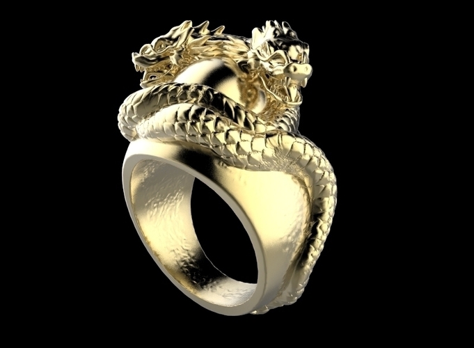 Dragons Ring 3D Print 205311 Dragons Ring 3D Print 205311