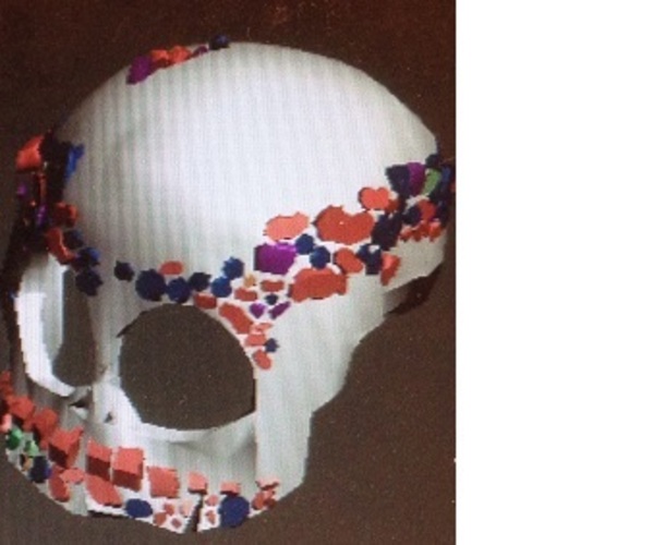 skull and jaw decoration ornament 3D Print 20562 skull and jaw decoration ornament 3D Print 20562