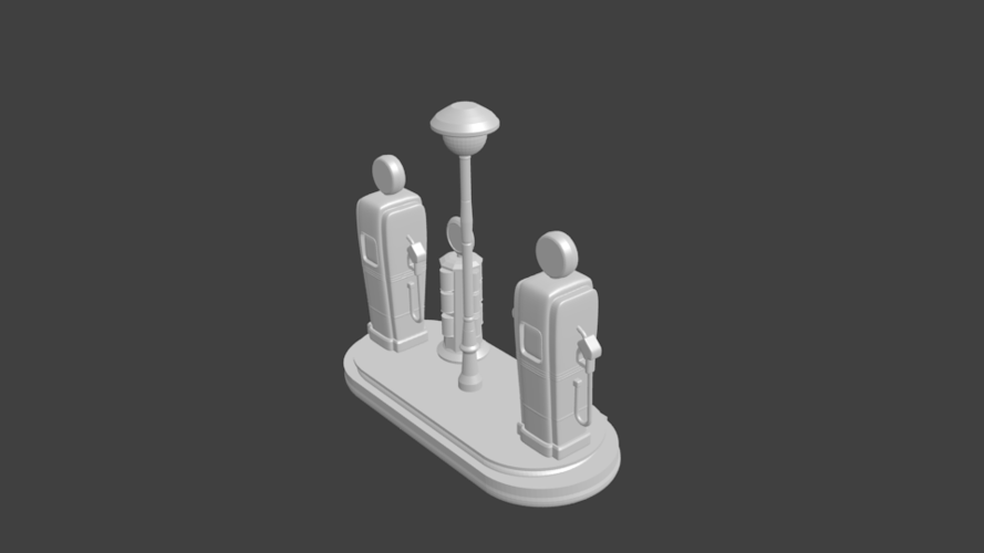 full gas station diorama 3D Print 205798 full gas station diorama 3D Print 205798