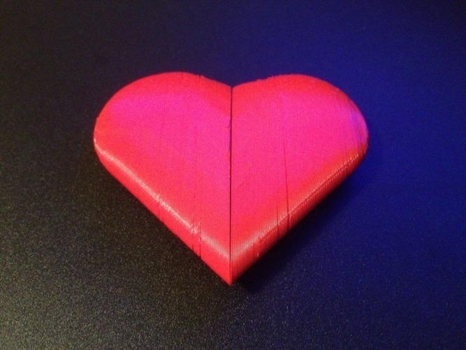 Twistable heart 3D Print 20586