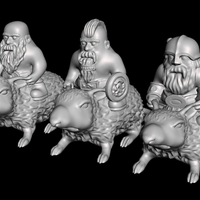 Small Rat Riders. 3D Printing 206087
