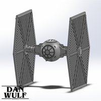 Small Star Wars Legion Terrain - DWG TIE Fighter 3D Printing 206175