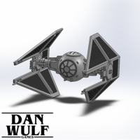 Small Star Wars Legion Terrain - DWG TIE Interceptor 3D Printing 206178