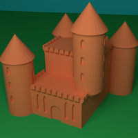 Small tiny castle 3D Printing 206294