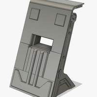 Small Barricade/Blast Shield - 28mm Terrain 3D Printing 206339