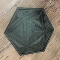 Small D20 Drink Coaster 3D Printing 206652