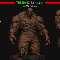 Small The Thing - Fantastic Four - Marvel 3D Printing 206831