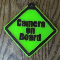 Small Camera On Board safety sign 3D Printing 20692