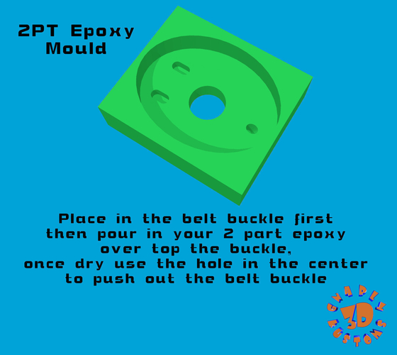 Starfleet Command Belt Buckle Ver 1&2 w/2 Pt Epoxy Pouring Block 3D Print 206944 Starfleet Command Belt Buckle Ver 1&2 w/2 Pt Epoxy Pouring Block 3D Print 206944