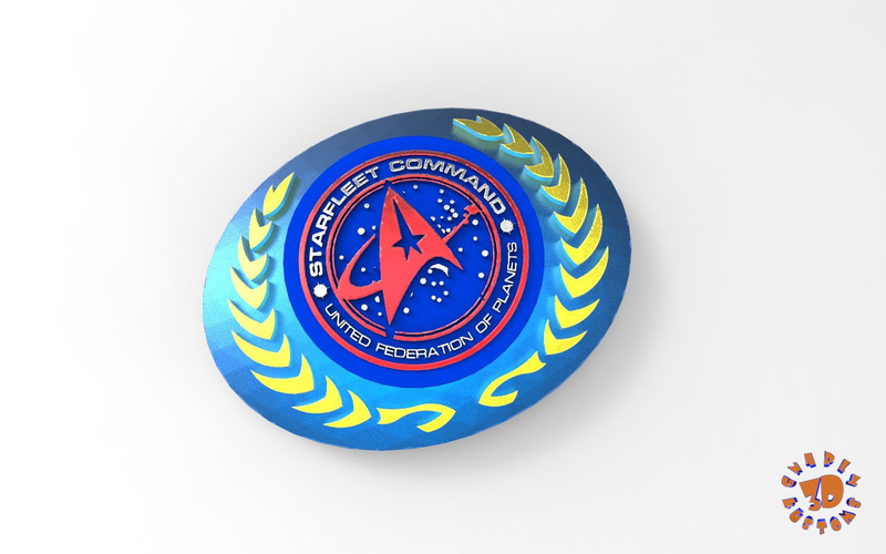 Starfleet Command Belt Buckle Ver 1&2 w/2 Pt Epoxy Pouring Block 3D Print 206946 Starfleet Command Belt Buckle Ver 1&2 w/2 Pt Epoxy Pouring Block 3D Print 206946