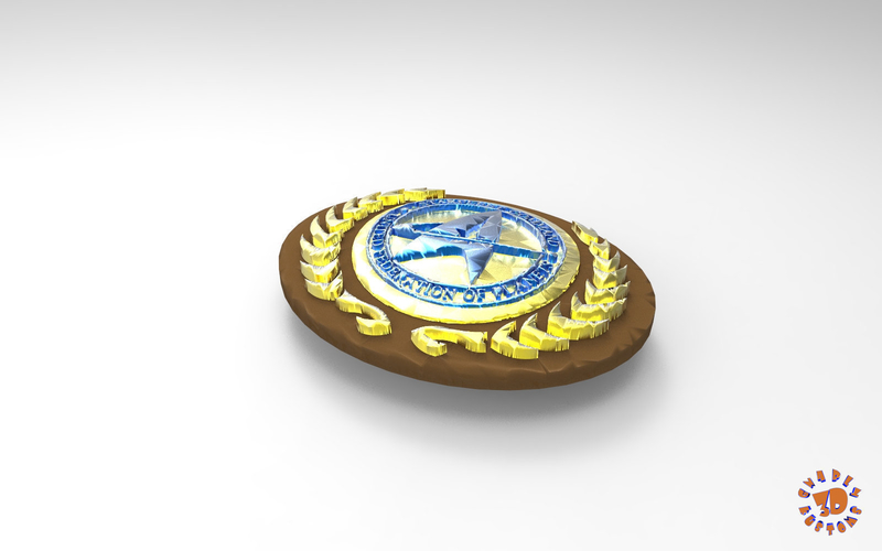 Starfleet Command Belt Buckle Ver 1&2 w/2 Pt Epoxy Pouring Block 3D Print 206954 Starfleet Command Belt Buckle Ver 1&2 w/2 Pt Epoxy Pouring Block 3D Print 206954