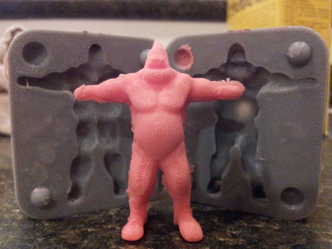 Buff Patrick Mold 3D Print 20699