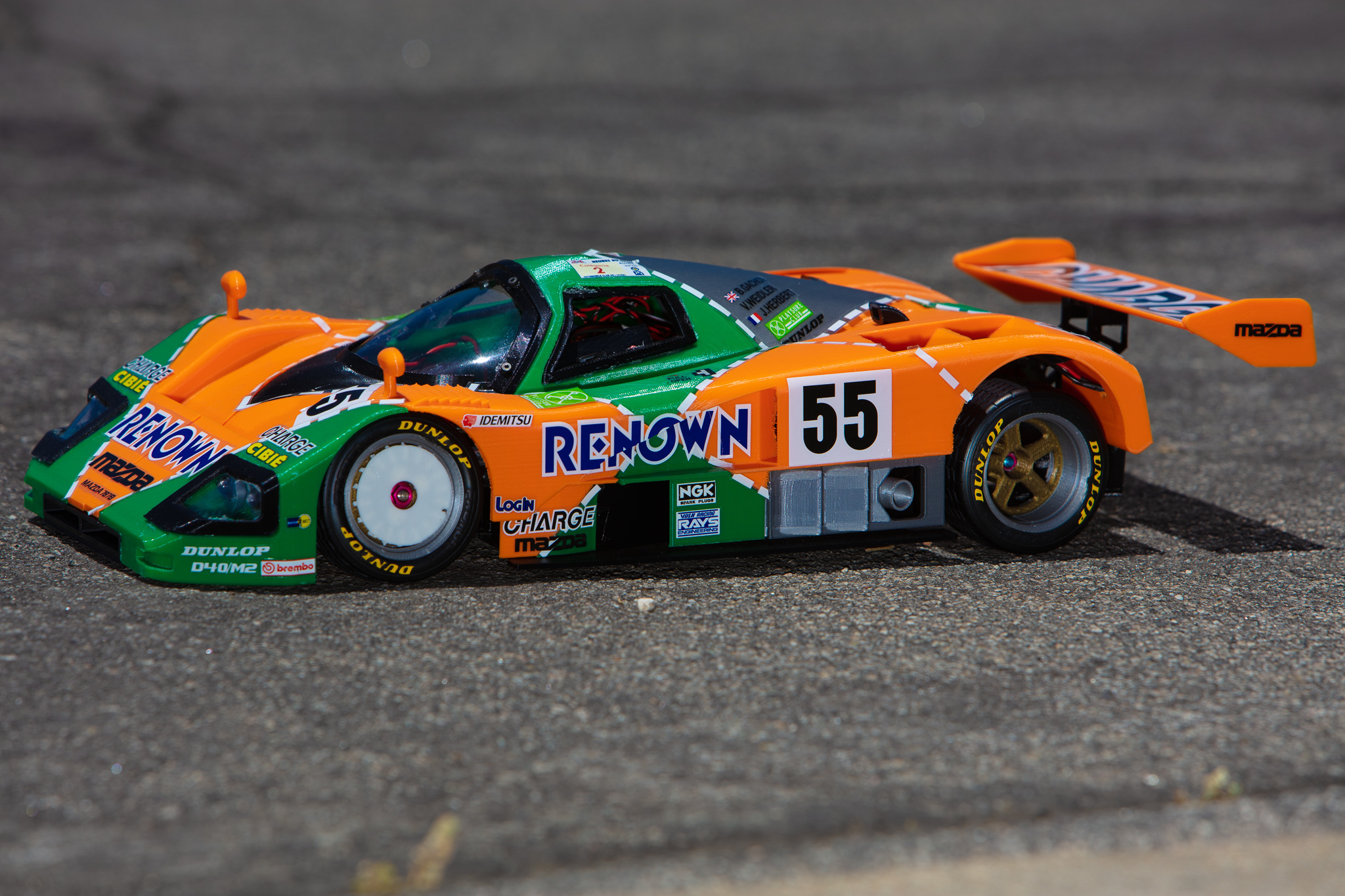 3D Printed Mazda 787B 3d Printed RC Car by brett turnage | Pinshape