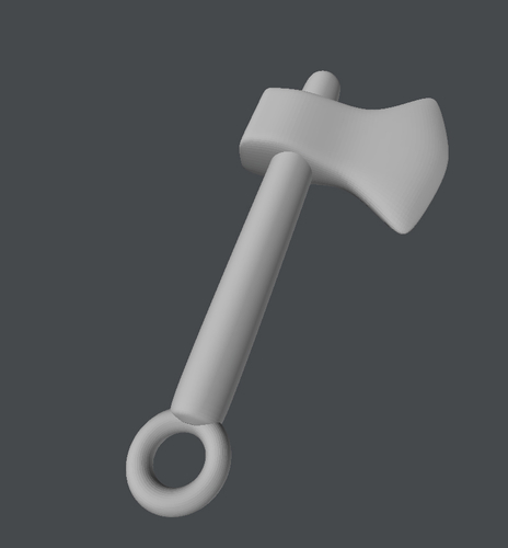 Mini Axe Charm 3D Print 207205 Mini Axe Charm 3D Print 207205