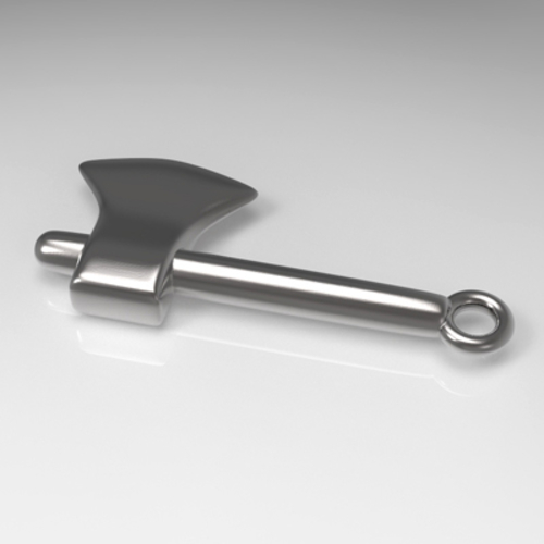 Mini Axe Charm 3D Print 207207 Mini Axe Charm 3D Print 207207