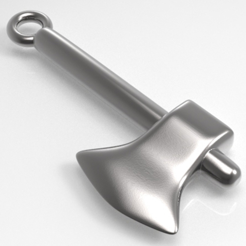 Mini Axe Charm 3D Print 207208 Mini Axe Charm 3D Print 207208