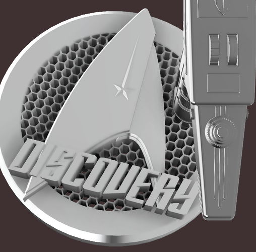 star trek discovery Phaser with stand 3D Print 207291 star trek discovery Phaser with stand 3D Print 207291