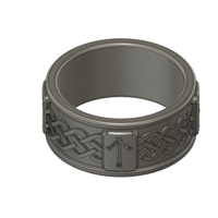 Small Viking Rune Ring 3D Printing 207529