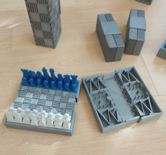 Pocket Chess Set 3D Print 207536