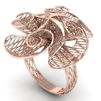 Small Flower ring  3D Printing 208044