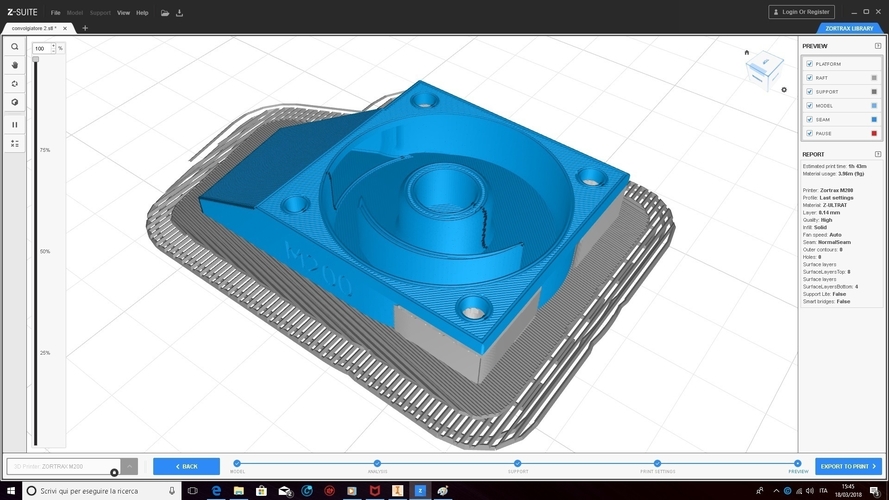 zortrax m200 High performance air conveyor 3D Print 208120 zortrax m200 High performance air conveyor 3D Print 208120