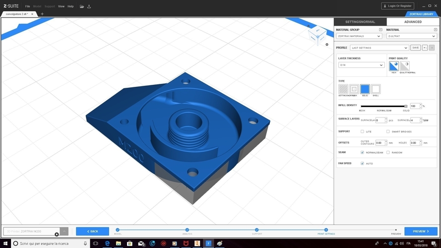 zortrax m200 High performance air conveyor 3D Print 208121 zortrax m200 High performance air conveyor 3D Print 208121