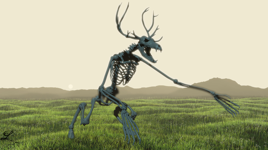 Wendigo Skeleton 3D Print 208154