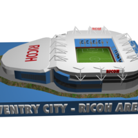 Small Coventry City - Ricoh Arena 3D Printing 208186