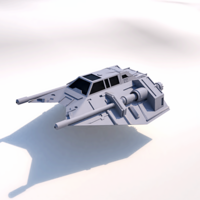 Small NAVE T-47 STAR WARS 3D Printing 208523