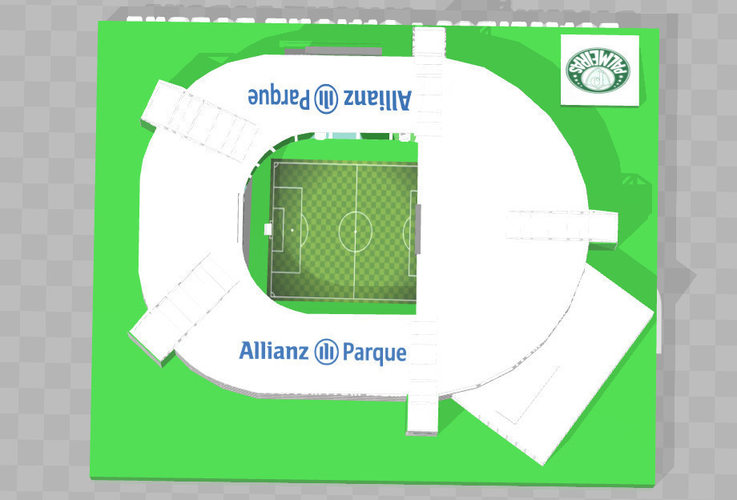 Palmeiras - Allianz Parque 3D Print 209009 Palmeiras - Allianz Parque 3D Print 209009