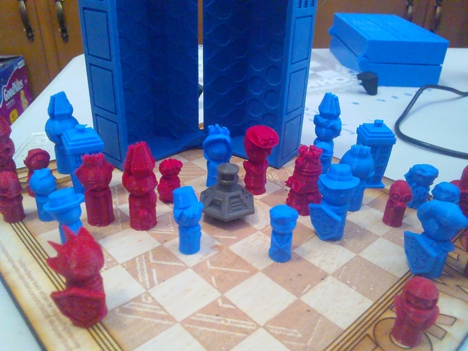 Doctor Who Chess Set Play Set 3D Print 209238