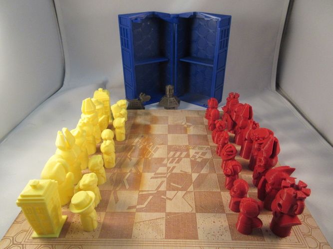 Doctor Who Chess Set Play Set 3D Print 209241