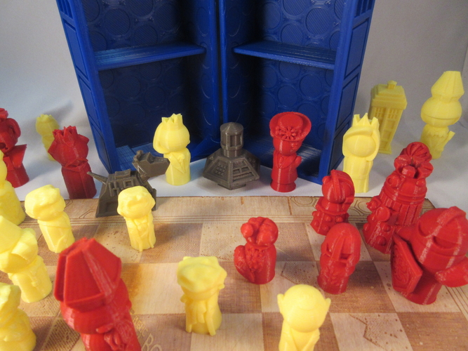 Doctor Who Chess Set Play Set 3D Print 209242